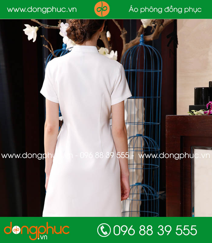 Đồng phục spa màu trắng